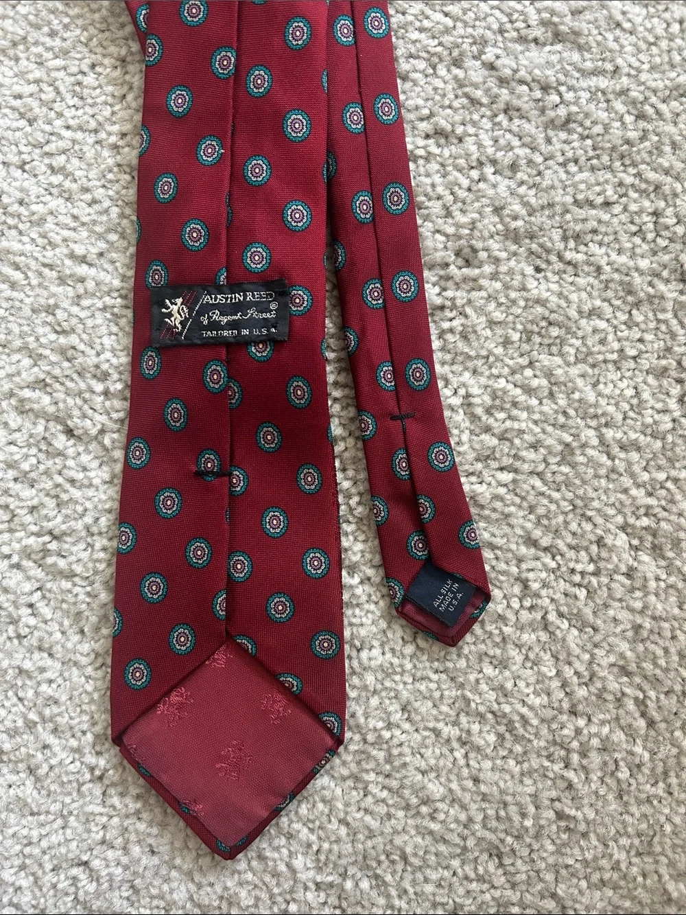 Vintage All Silk Austin Reed Necktie Made in USA